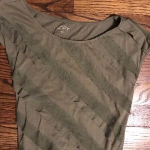 Loft capped sleeve blouse